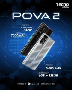 تكنو بوفا 2 | Tecno Pova 2 سعره ومواصفاته كاملة مع عيوبه